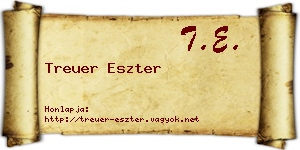 Treuer Eszter névjegykártya